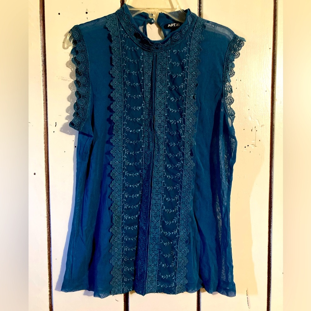 Blue Lace Top